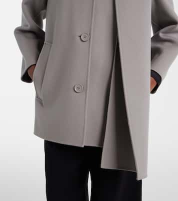Scarf-detail virgin wool coat | 'S Max Mara