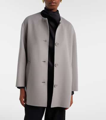 Scarf-detail virgin wool coat | 'S Max Mara
