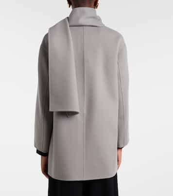 Scarf-detail virgin wool coat | 'S Max Mara