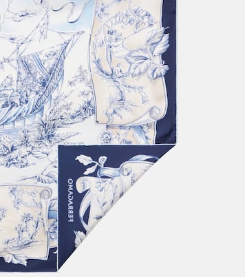 Pañuelo de seda estampado | Ferragamo