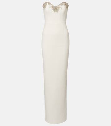 Bridal Melva embellished crêpe gown | Rebecca Vallance