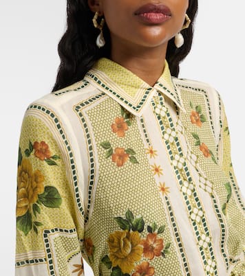 Robe chemise Dixie en ramie imprimée | Alémais