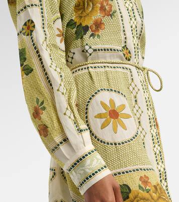 Robe chemise Dixie en ramie imprimée | Alémais