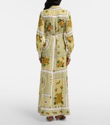 Robe chemise Dixie en ramie imprimée | Alémais