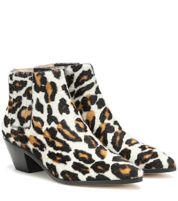 Calf hair ankle boots | Nanushka