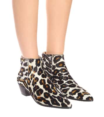Calf hair ankle boots | Nanushka