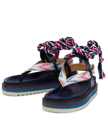 Edeme leather platform thong sandals | Isabel Marant