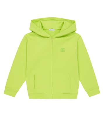 Sudadera con capucha de algodón con logo | Dolce&Gabbana Kids