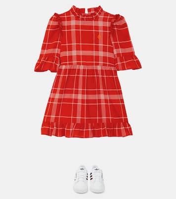 Tortoise check cotton dress | The Animals Observatory