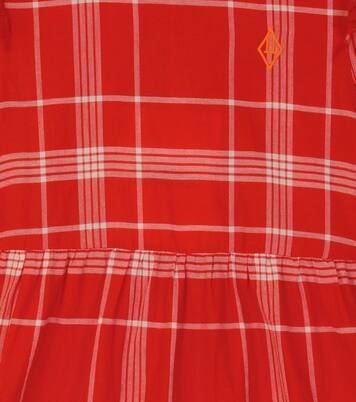 Tortoise check cotton dress | The Animals Observatory