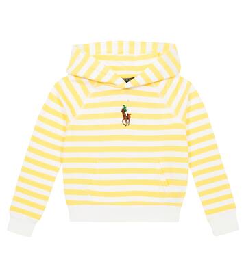 Sweat-shirt à capuche rayé en coton | Polo Ralph Lauren Kids