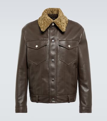 Jacke Boyce aus Lederimitat | Nanushka