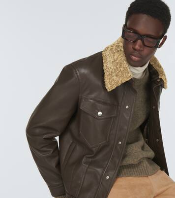 Jacke Boyce aus Lederimitat | Nanushka