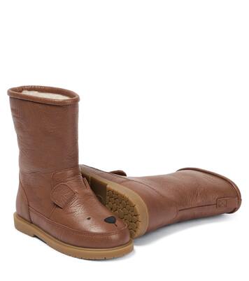 Stiefel Wadudu aus Leder mit Shearling | Donsje