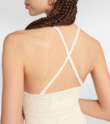 Verziertes Maxikleid Veluti aus Häkelstrick | Aya Muse