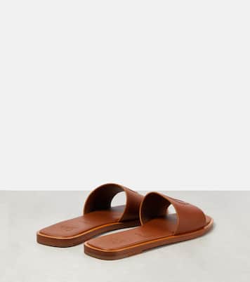 Mules à logo en cuir | Christian Louboutin