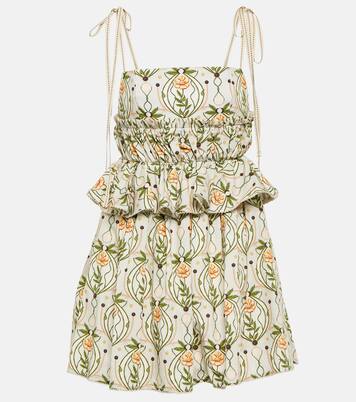 Robe Salvador Lunar imprimée en coton | Agua by Agua Bendita