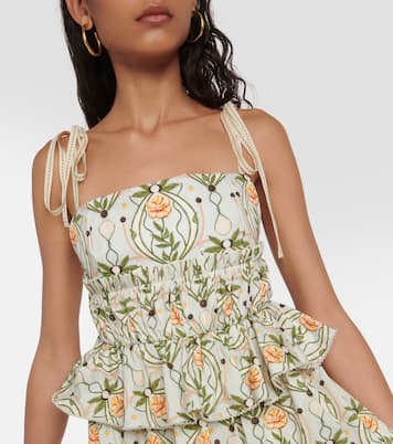 Robe Salvador Lunar imprimée en coton | Agua by Agua Bendita