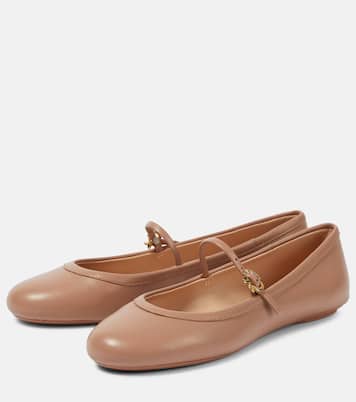 Carla leather ballet flats | Gianvito Rossi
