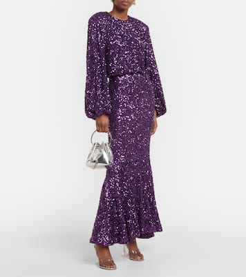 Maxikleid mit Pailletten | Rotate