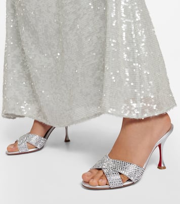 Mariza Is Back embellished leather mules | Christian Louboutin