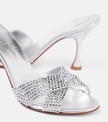 Mariza Is Back embellished leather mules | Christian Louboutin