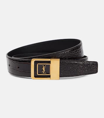 Ceinture La 66 en cuir embossé | Saint Laurent