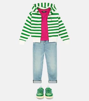Cotton-blend fleece hoodie | Polo Ralph Lauren Kids