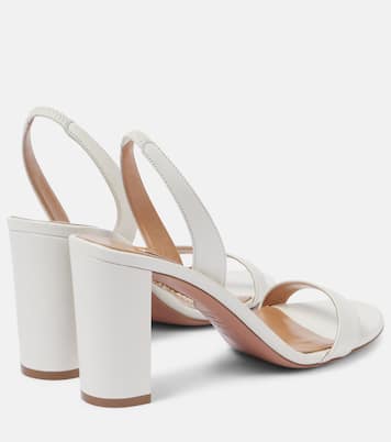 Slingback-Sandalen So Nude 85 aus Leder | Aquazzura