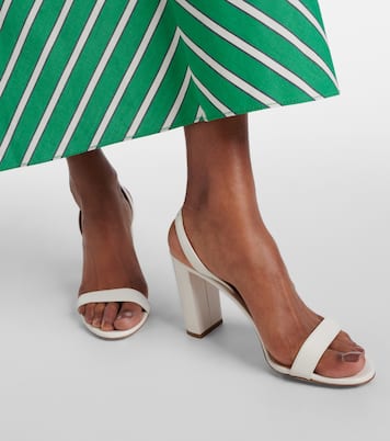 Slingback-Sandalen So Nude 85 aus Leder | Aquazzura