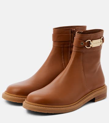 Signature leather ankle boots | See By Chloé