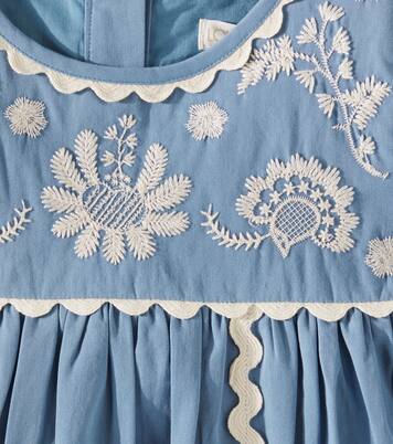 Robe Linoa brodée en coton | Louise Misha