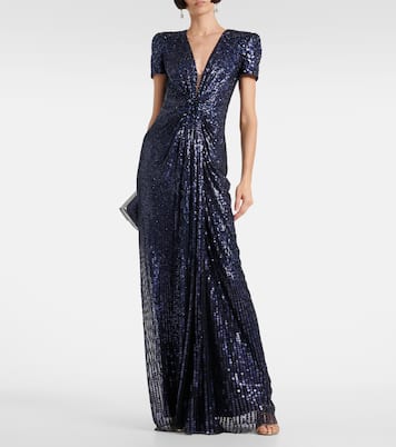 Robe longue Momoka à sequins | Jenny Packham