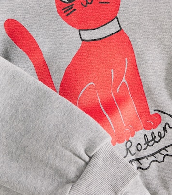 Printed cotton jersey sweatshirt | Mini Rodini