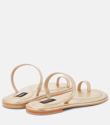 Turi metallic leather sandals | A.Emery