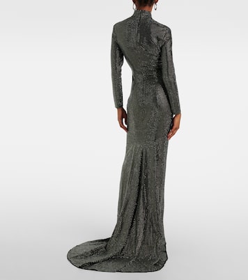 Abito lungo Vivienne con cristalli | Solace London