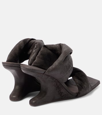 Twisted Cantilever 80 leather mules | Rick Owens