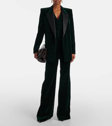 Gilet de costume en velours | Victoria Beckham