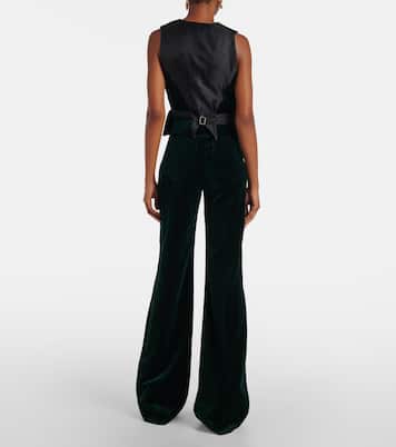 Gilet de costume en velours | Victoria Beckham