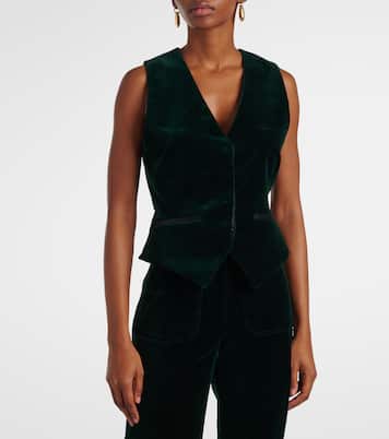 Gilet de costume en velours | Victoria Beckham