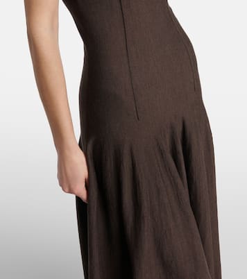 Abito lungo Ava in misto lana | Khaite