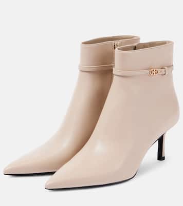 Ankle Boots Double T Buckle 65 aus Leder | Tory Burch