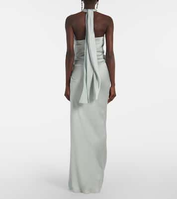 Draped satin maxi dress | Simkhai
