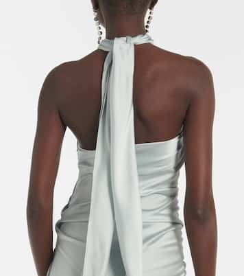 Draped satin maxi dress | Simkhai