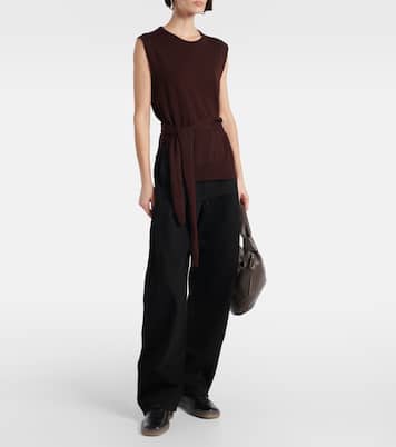 Linoleum leather low-top sneakers | Lemaire