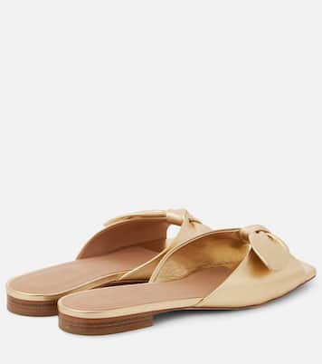 Vargas 10 metallic leather mules | Malone Souliers