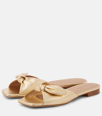 Vargas 10 metallic leather mules | Malone Souliers