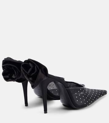 Crystal-embellished mesh pumps | Magda Butrym