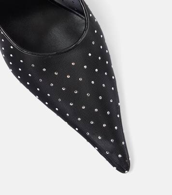 Crystal-embellished mesh pumps | Magda Butrym