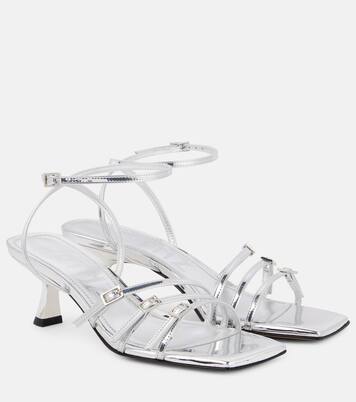 Sandalen Teresa 60 aus Metallic-Leder | Souliers Martinez